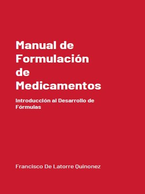 cover image of Manual de Formulación de Medicamentos